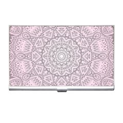 Pink Mandala art  Business Card Holders