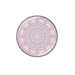 Pink Mandala art  Hat Clip Ball Marker (10 pack) Front