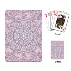 Pink Mandala art  Playing Card