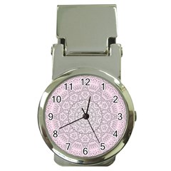 Pink Mandala art  Money Clip Watches