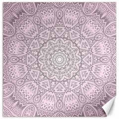 Pink Mandala Art  Canvas 12  X 12   by paulaoliveiradesign