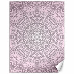 Pink Mandala Art  Canvas 12  X 16   by paulaoliveiradesign