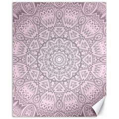 Pink Mandala Art  Canvas 16  X 20   by paulaoliveiradesign