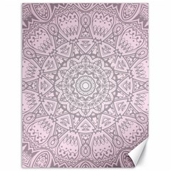 Pink Mandala Art  Canvas 18  X 24   by paulaoliveiradesign