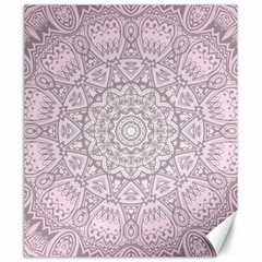 Pink Mandala Art  Canvas 20  X 24   by paulaoliveiradesign