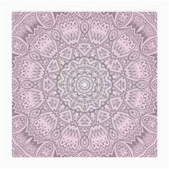 Pink Mandala art  Medium Glasses Cloth