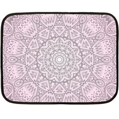 Pink Mandala art  Double Sided Fleece Blanket (Mini) 