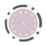 Pink Mandala art  Poker Chip Card Guard (10 pack) Front