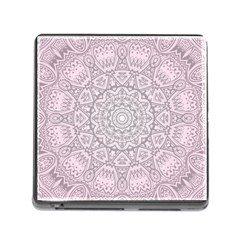 Pink Mandala art  Memory Card Reader (Square)