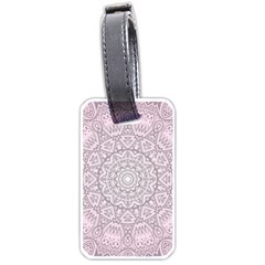 Pink Mandala art  Luggage Tags (One Side) 