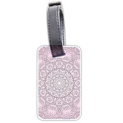 Pink Mandala art  Luggage Tags (Two Sides)