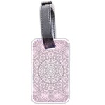 Pink Mandala art  Luggage Tags (Two Sides) Front