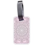 Pink Mandala art  Luggage Tags (Two Sides) Back