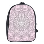 Pink Mandala art  School Bag (XL) Front