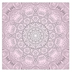 Pink Mandala art  Large Satin Scarf (Square)