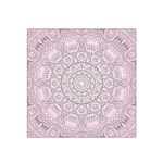 Pink Mandala art  Satin Bandana Scarf Front