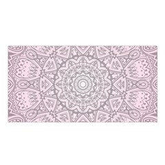 Pink Mandala art  Satin Shawl