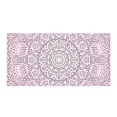 Pink Mandala Art  Satin Wrap by paulaoliveiradesign