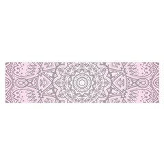 Pink Mandala Art  Satin Scarf (oblong) by paulaoliveiradesign