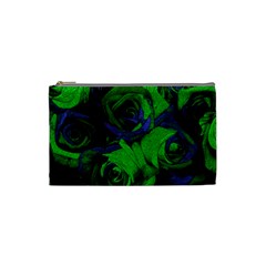 Roses Vi Cosmetic Bag (small)  by markiart