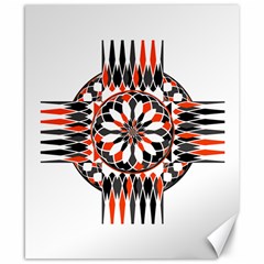 Geometric Celtic Cross Canvas 8  X 10  by linceazul