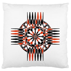 Geometric Celtic Cross Standard Flano Cushion Case (two Sides) by linceazul