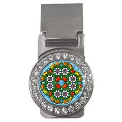 Cute Floral Mandala  Money Clips (cz)  by paulaoliveiradesign