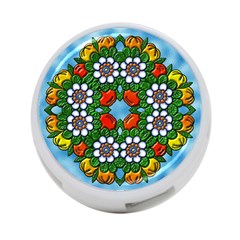 Cute Floral Mandala  4-port Usb Hub (two Sides)  by paulaoliveiradesign