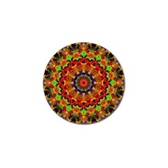 Fractal Mandala Abstract Pattern Golf Ball Marker by paulaoliveiradesign