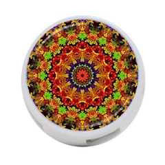 Fractal Mandala Abstract Pattern 4-port Usb Hub (two Sides)  by paulaoliveiradesign