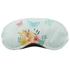 Watercolor Floral Blue Cute Butterfly Illustration Sleeping Masks by paulaoliveiradesign