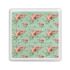 Vintage Blue Wallpaper Floral Pattern Memory Card Reader (square)  by paulaoliveiradesign