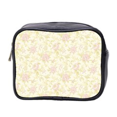 Floral Paper Pink Girly Pattern Mini Toiletries Bag 2-side by paulaoliveiradesign