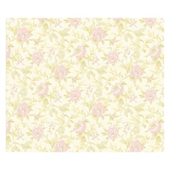 Floral Paper Pink Girly Pattern Double Sided Flano Blanket (small)  by paulaoliveiradesign