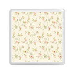 Floral Paper Pink Girly Cute Pattern  Memory Card Reader (square)  by paulaoliveiradesign