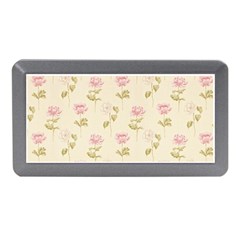 Floral Paper Illustration Girly Pink Pattern Memory Card Reader (mini)