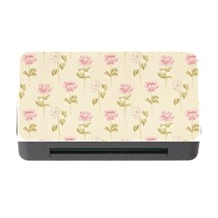 Floral Paper Illustration Girly Pink Pattern Memory Card Reader with CF