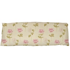 Floral Paper Illustration Girly Pink Pattern Body Pillow Case (Dakimakura)