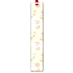 Floral Paper Illustration Girly Pink Pattern Large Book Marks