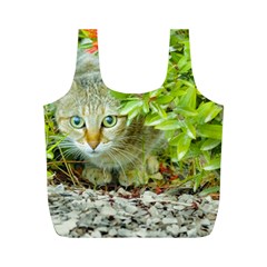 Hidden Domestic Cat With Alert Expression Full Print Recycle Bags (m)  by dflcprints