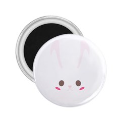 Rabbit Cute Animal White 2.25  Magnets