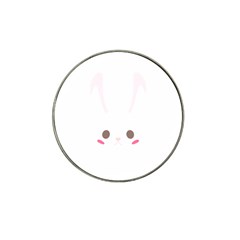 Rabbit Cute Animal White Hat Clip Ball Marker