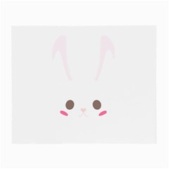 Rabbit Cute Animal White Small Glasses Cloth