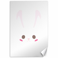 Rabbit Cute Animal White Canvas 20  x 30  