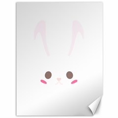 Rabbit Cute Animal White Canvas 36  x 48  