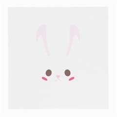 Rabbit Cute Animal White Medium Glasses Cloth