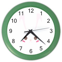 Rabbit Cute Animal White Color Wall Clocks