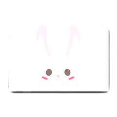 Rabbit Cute Animal White Small Doormat  by Nexatart