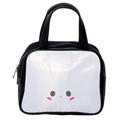 Rabbit Cute Animal White Classic Handbags (one Side) by Nexatart