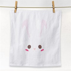 Rabbit Cute Animal White Face Towel